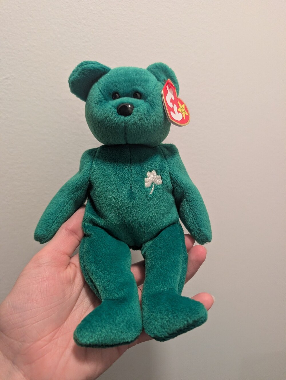 "Erin" Ty Beanie Baby Shamrock Bear Plush